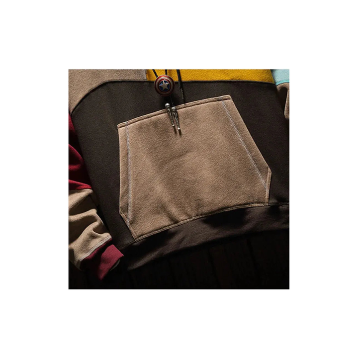 Pullover Herren | Sweatshirt Herren Patchwork | Warmer Hoodie Stil