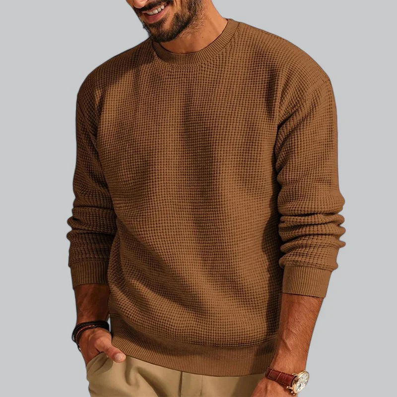 Pullover Herren | Strickpullover Herren Rundhals | Casual Longsleeve