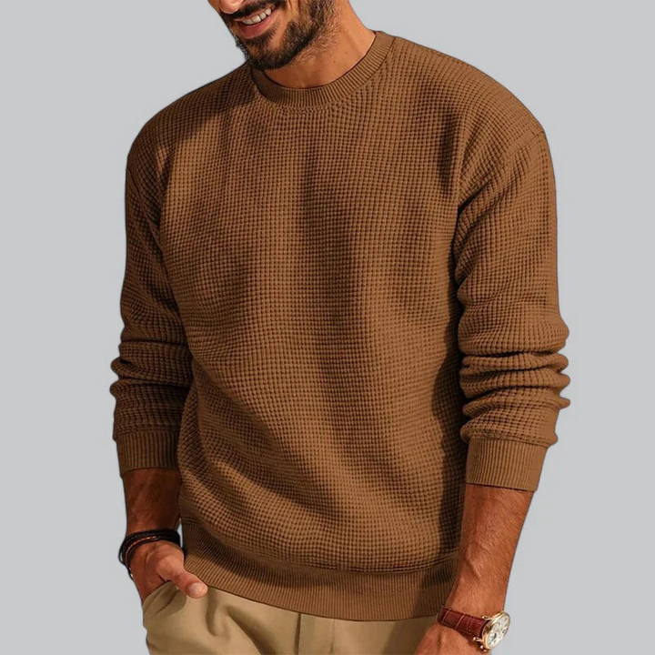 Pullover Herren | Strickpullover Herren Rundhals | Casual Longsleeve