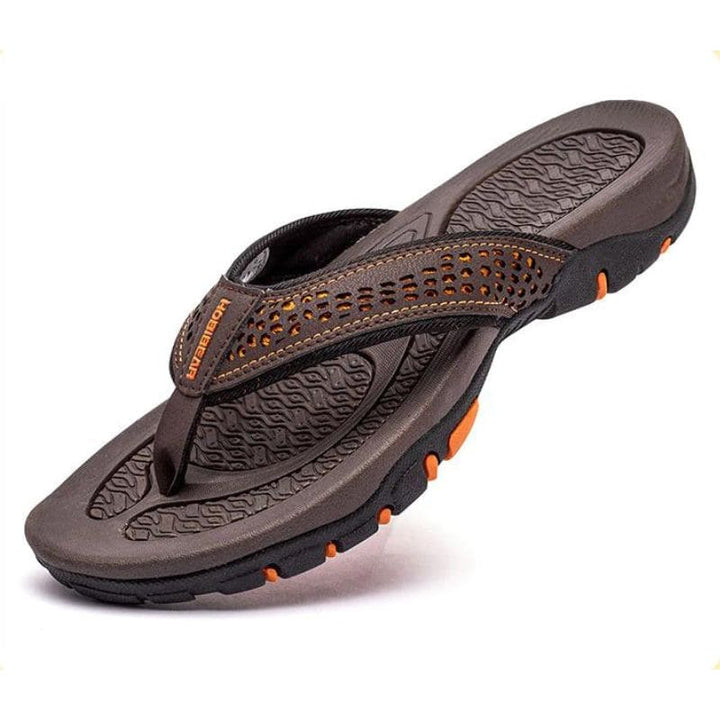 Herren Flip-Flops | Zum Hineinschlüpfen | Struktursohle | Sommer
