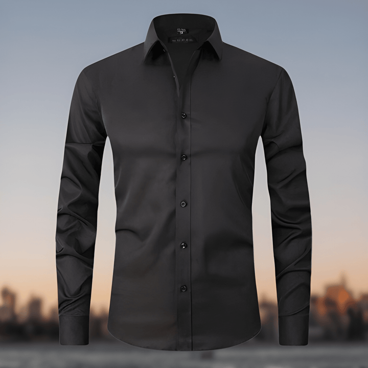 Hemd Herren | Elegante Stretchbluse Slim Fit | Kleider Herren Trend
