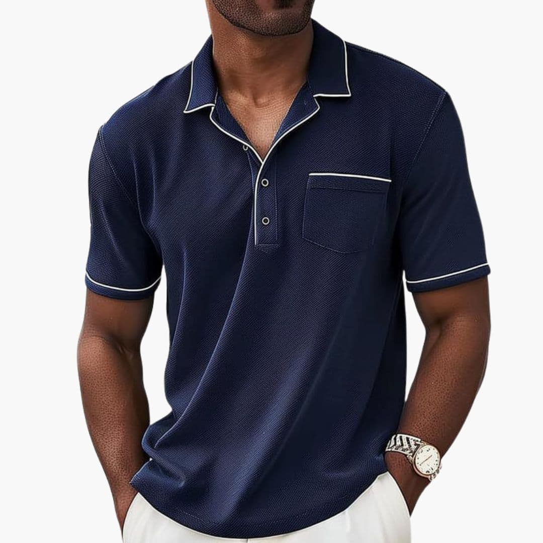 Herren Poloshirt | Elegant | Mit Knöpfen | Sommer