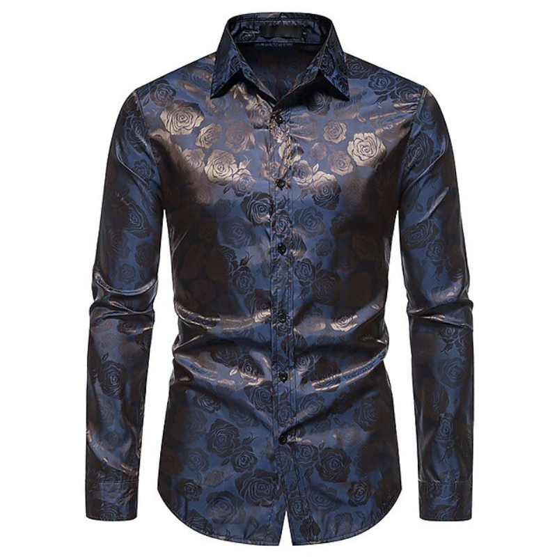 Herren Hemd | Elegantes Langarm Design | Stilvolle Kleider Mode
