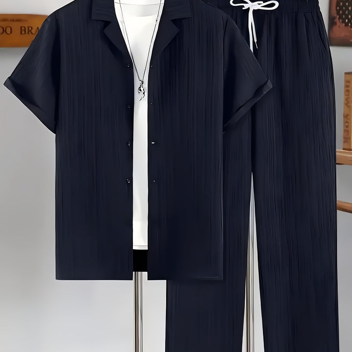 Herren Set | Lockerer Schnitt | Strukturdesign | Sommer