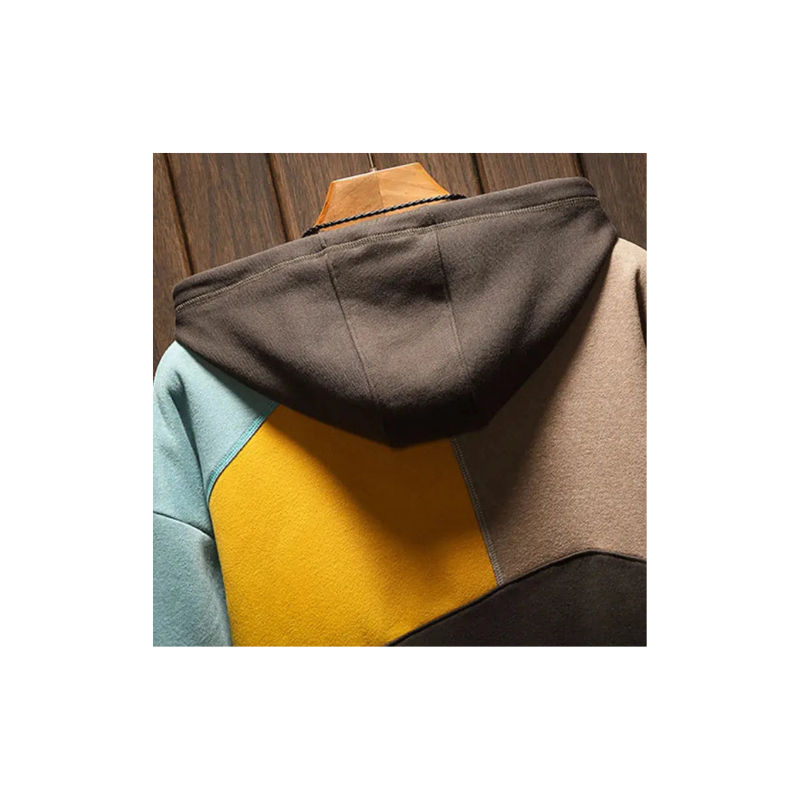 Pullover Herren | Sweatshirt Herren Patchwork | Warmer Hoodie Stil