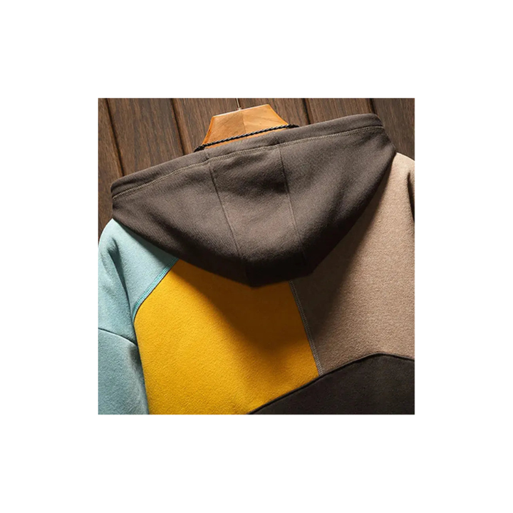 Pullover Herren | Sweatshirt Herren Patchwork | Warmer Hoodie Stil