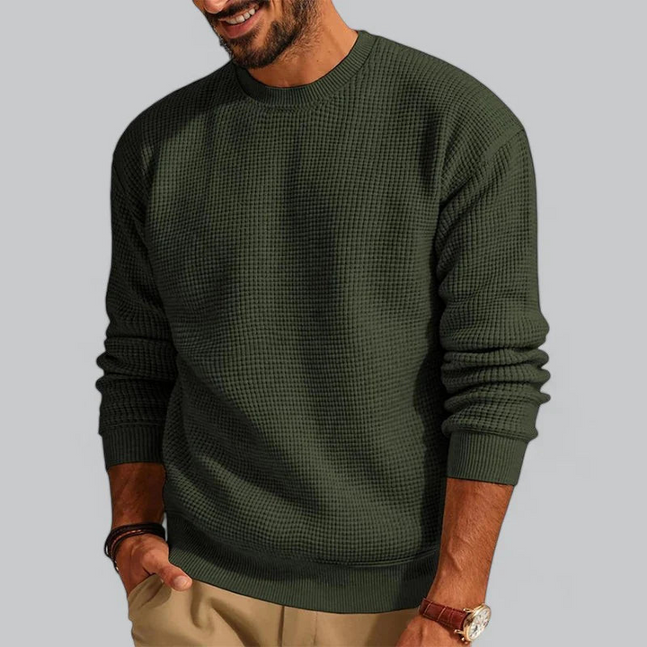 Pullover Herren | Strickpullover Herren Rundhals | Casual Longsleeve