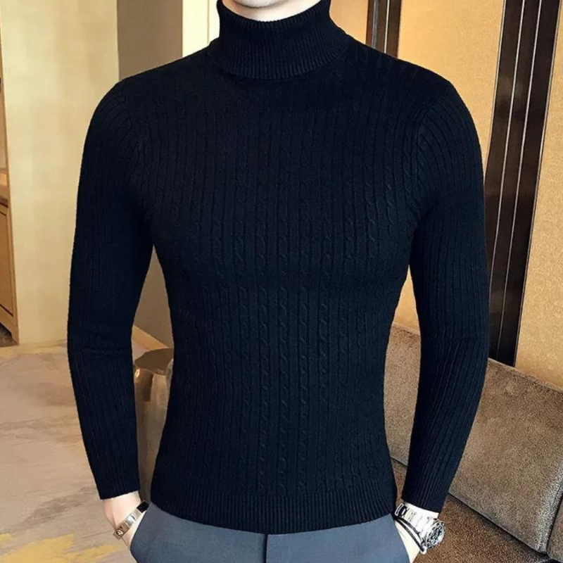 Pullover Herren | Rollkragenpullover Herren | Einfarbig Casual Basic