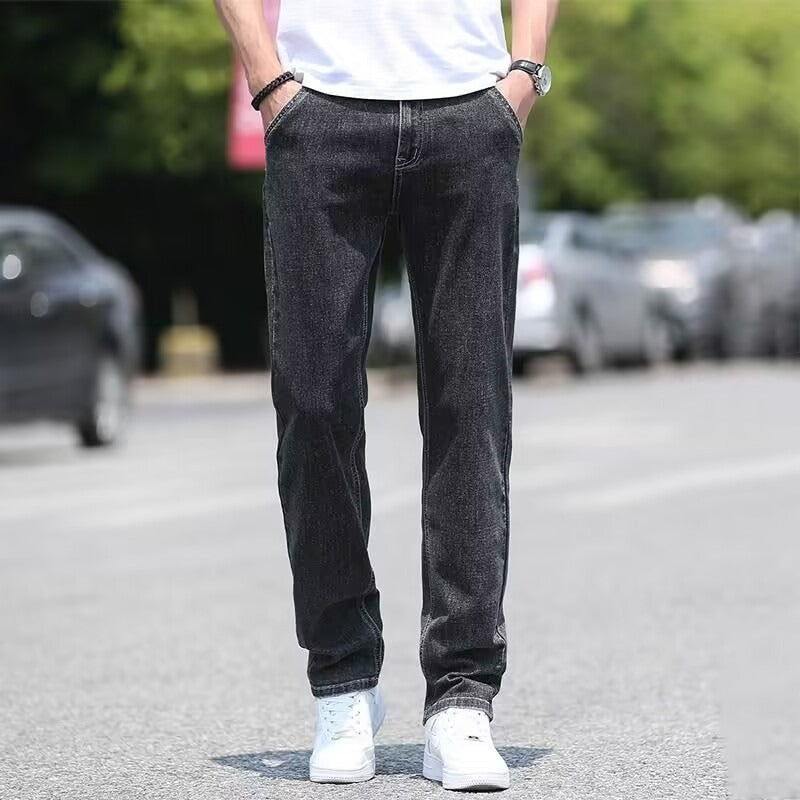 Herren Jeans | Straight | Lange Passform Mit Taschen | Sommer