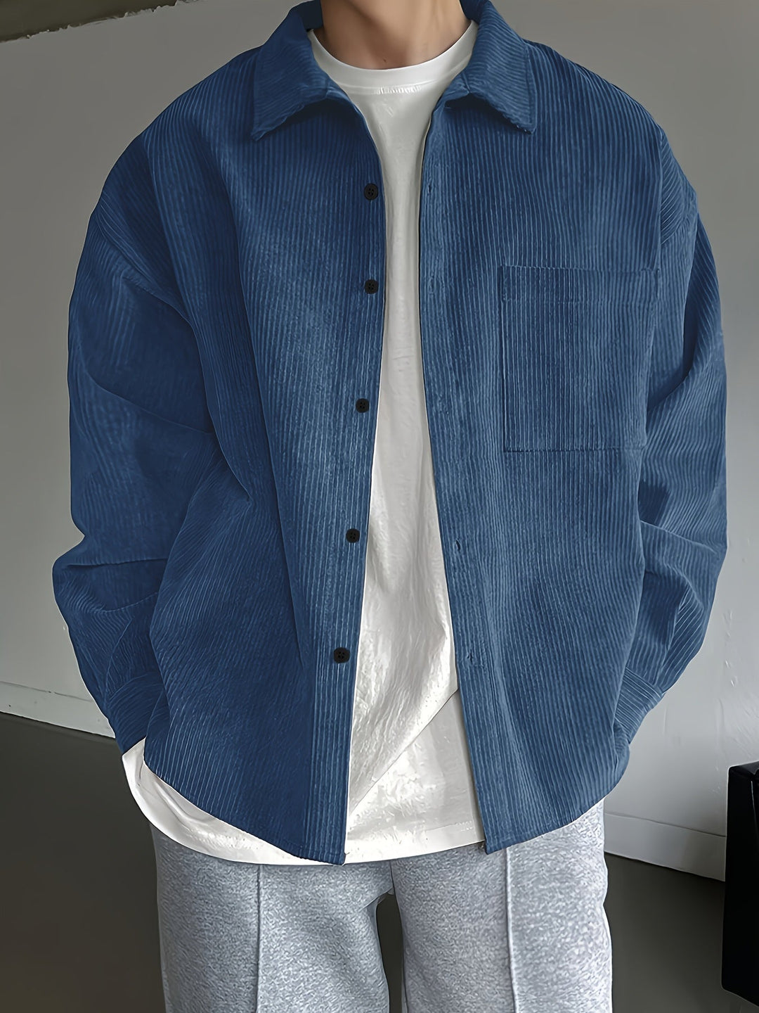 Herren Hemd | Oversized | Knopfleiste | Sommer