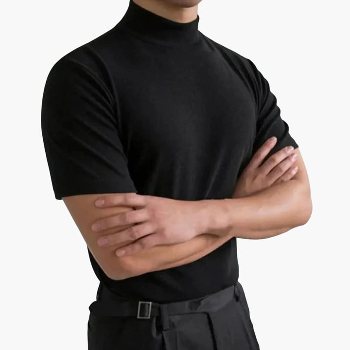 Herren T-Shirt | Slimfit | Rollkragen | Sommer