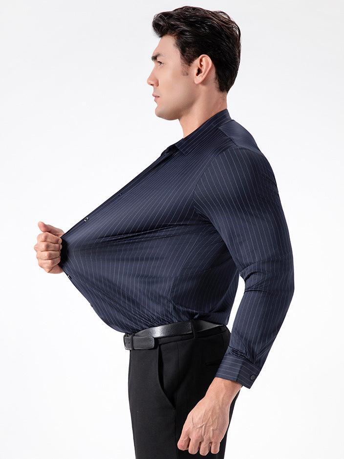 Herren Hemd | Slimfit | Mit Knopfleiste Stripe | Sommer