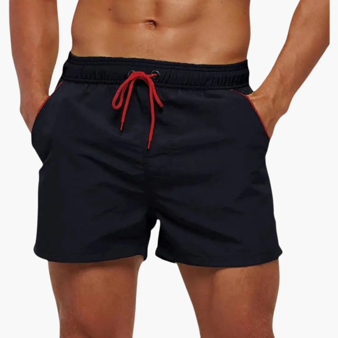 Herren Badeshorts | Slimfit | Mit Kordelzug | Sommer