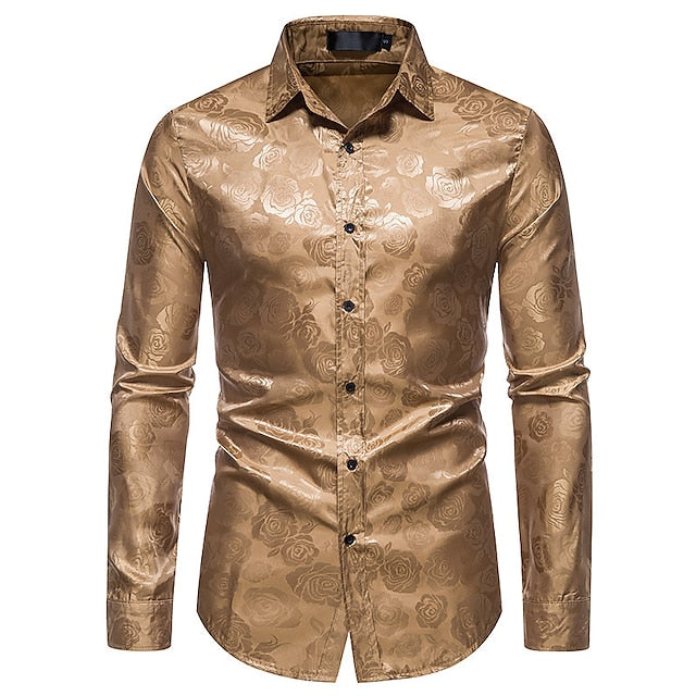 Herren Hemd | Elegantes Langarm Design | Stilvolle Kleider Mode