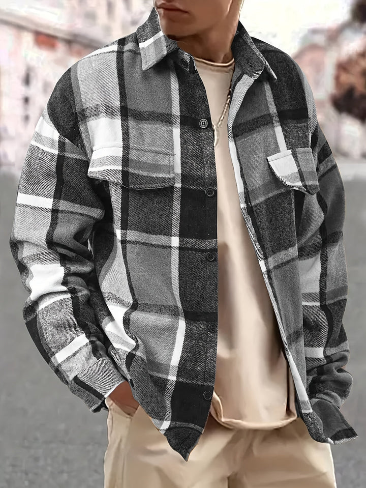 Herren Hemd | Oversized | Mit Knöpfen | Sommer