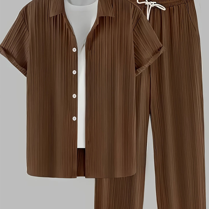 Herren Set | Lockerer Schnitt | Strukturdesign | Sommer