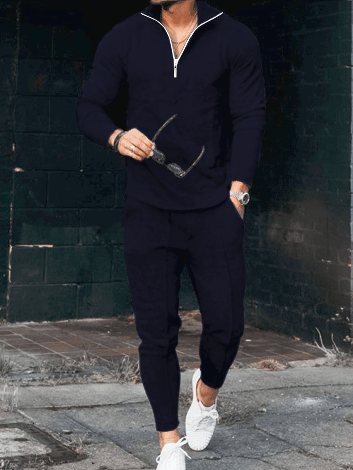 Herren Set | Slimfit | Reißverschluss | Freizeit