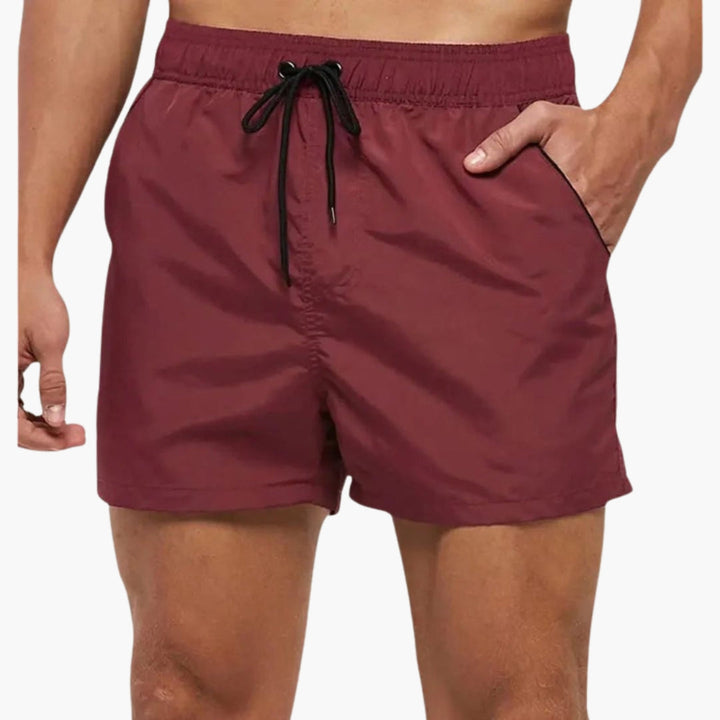Herren Badeshorts | Slimfit | Mit Kordelzug | Sommer