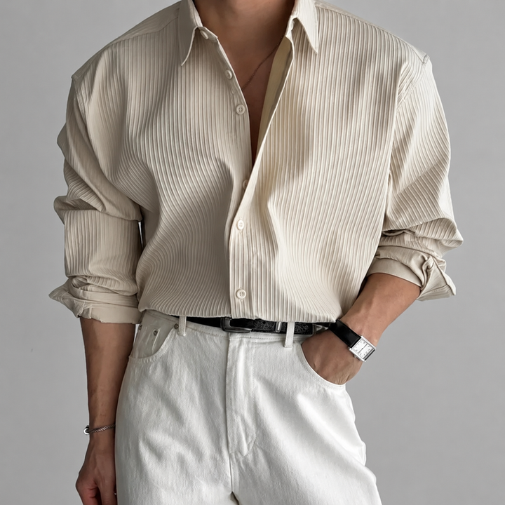 Herren Hemd | Elegant | Mit Knöpfen | Sommer