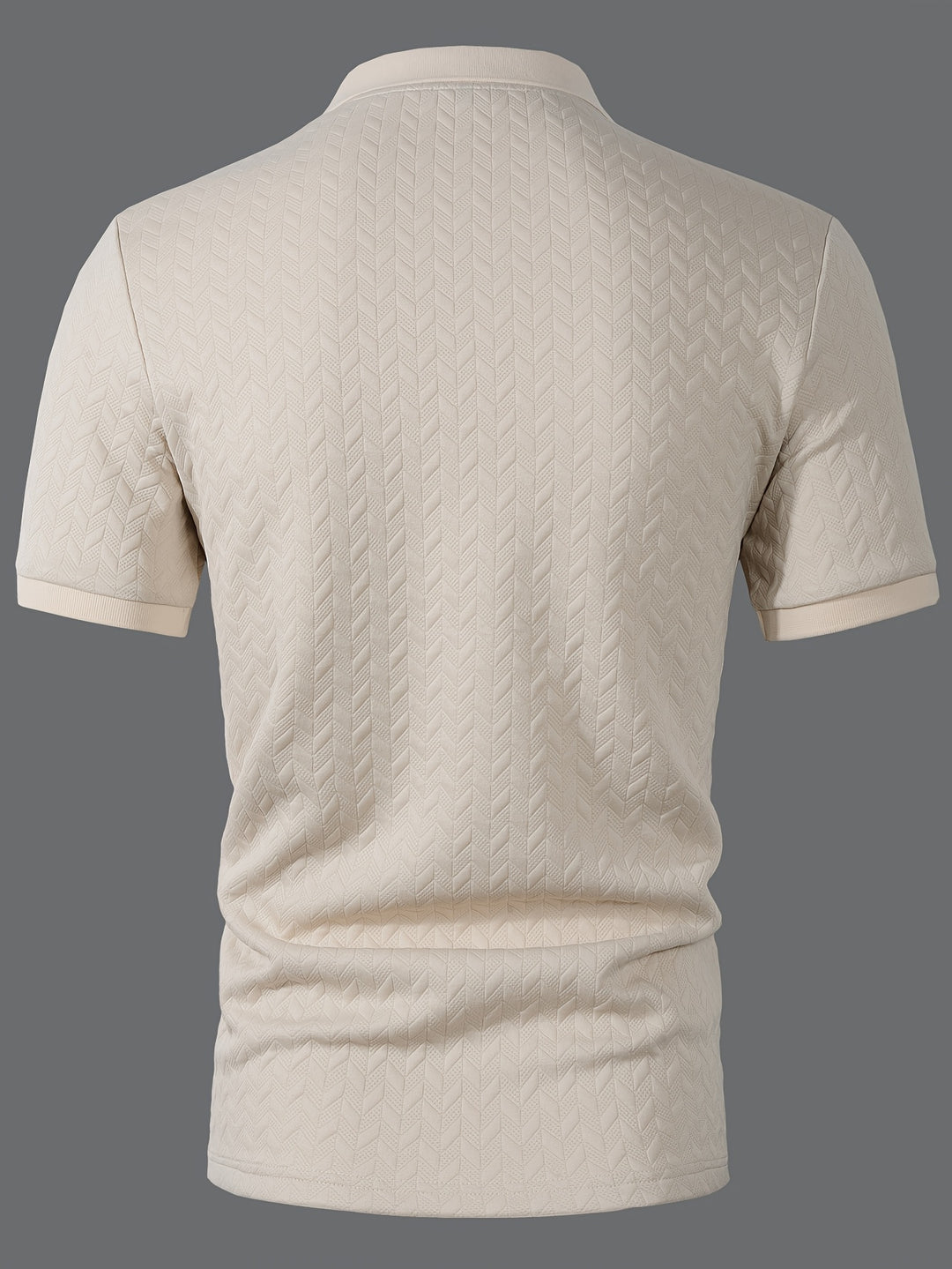 Herren Poloshirt | Strukturmuster | Mit Knopfleiste | Sommer