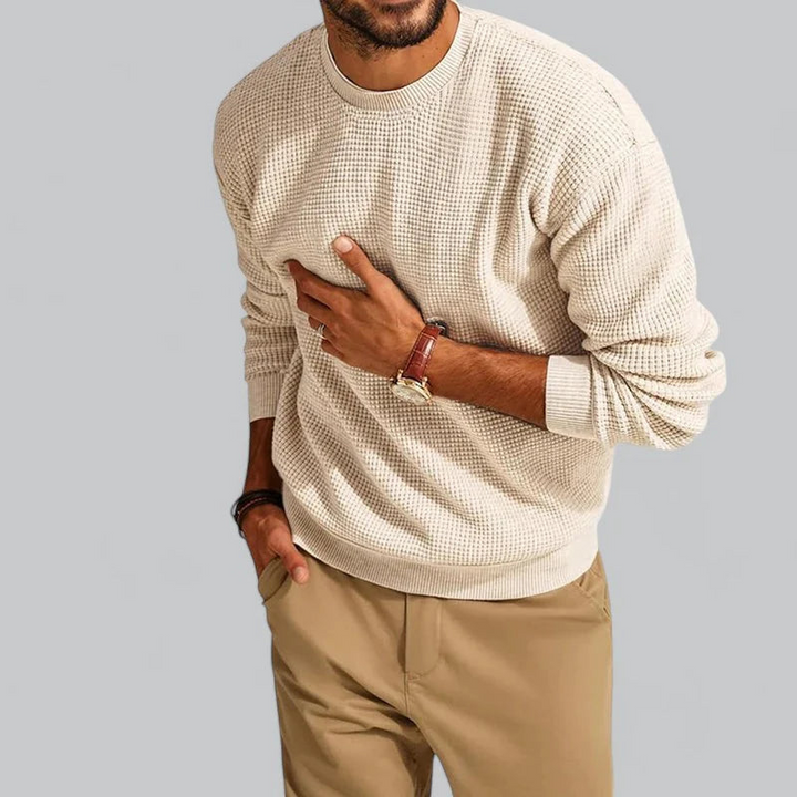 Pullover Herren | Strickpullover Herren Rundhals | Casual Longsleeve