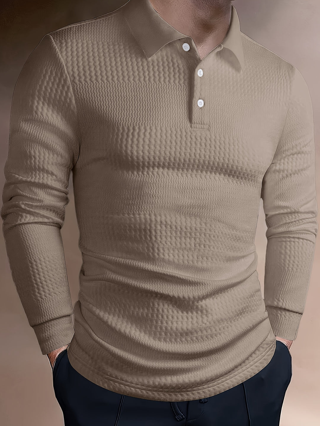 Herren Poloshirt | Strukturdesign | Slim Fit | Sommer