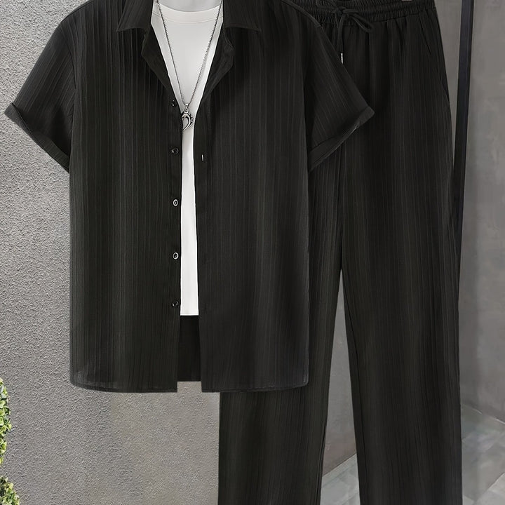 Herren Set | Lockerer Schnitt | Strukturdesign | Sommer