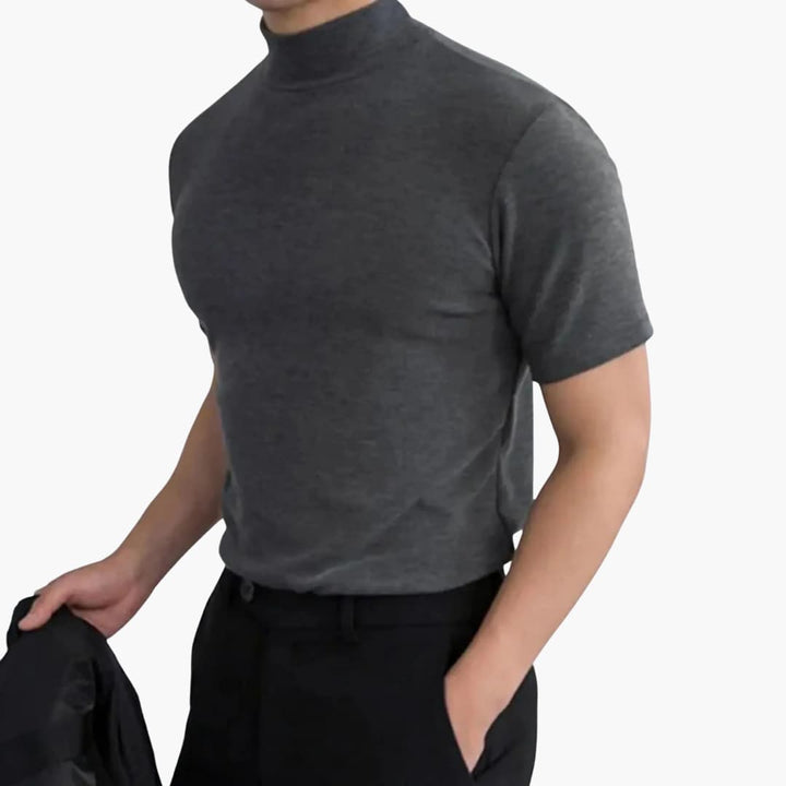 Herren T-Shirt | Slimfit | Rollkragen | Sommer