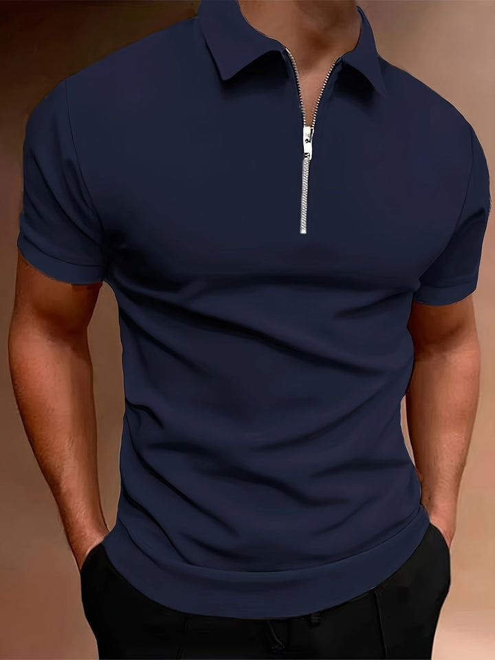 Herren Poloshirt | Slim Fit | Reißverschluss | Sommer