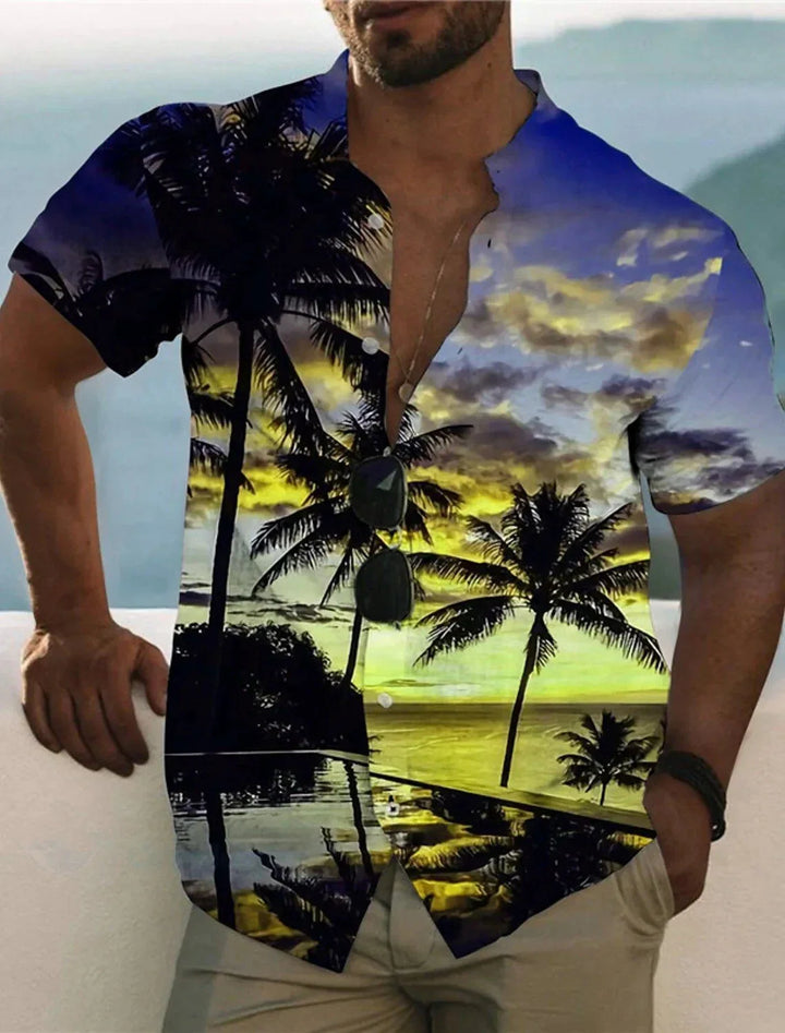 Herren Shirt | Tailliert | Knopfverschluss | Sommer