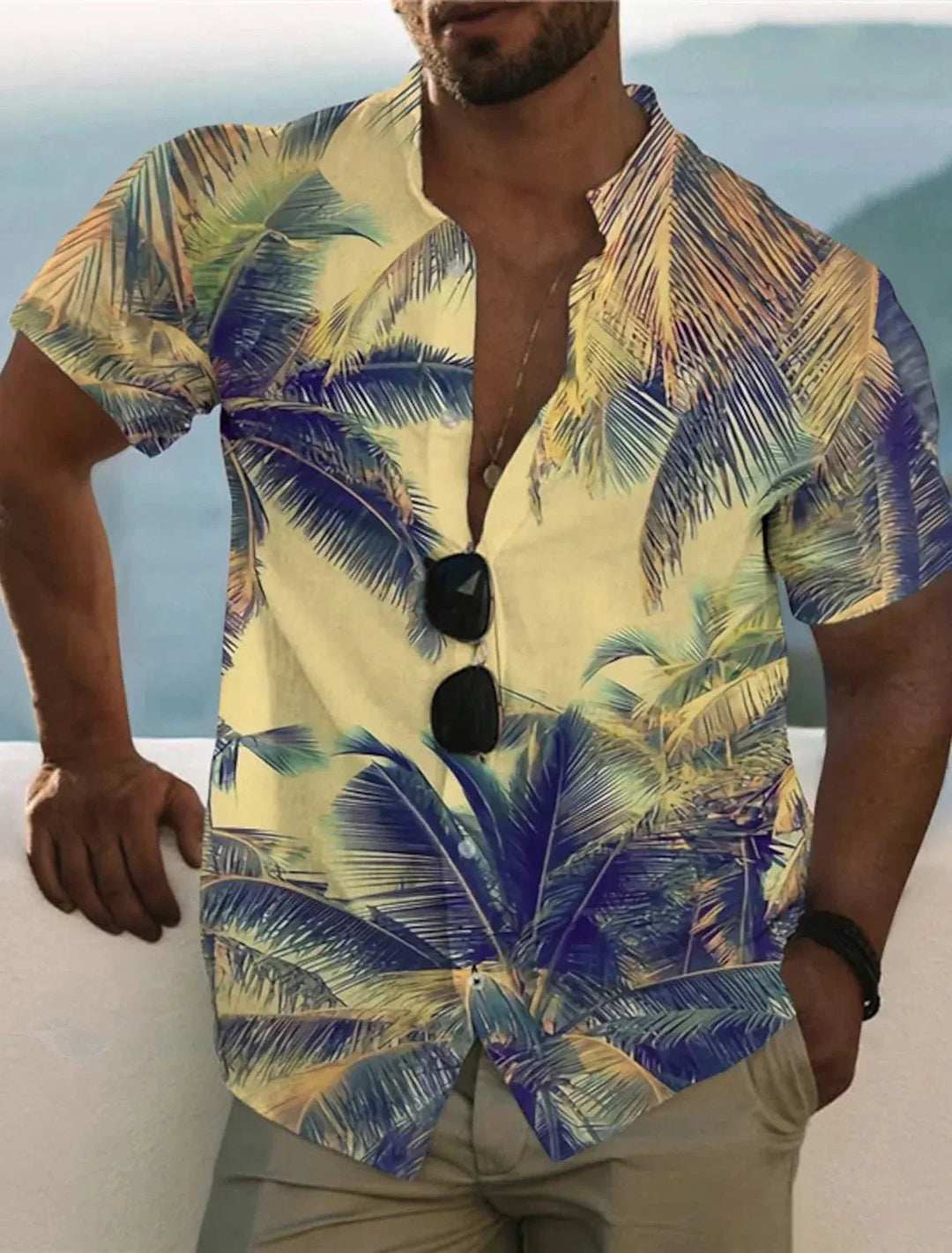 Herren Shirt | Tailliert | Knopfverschluss | Sommer