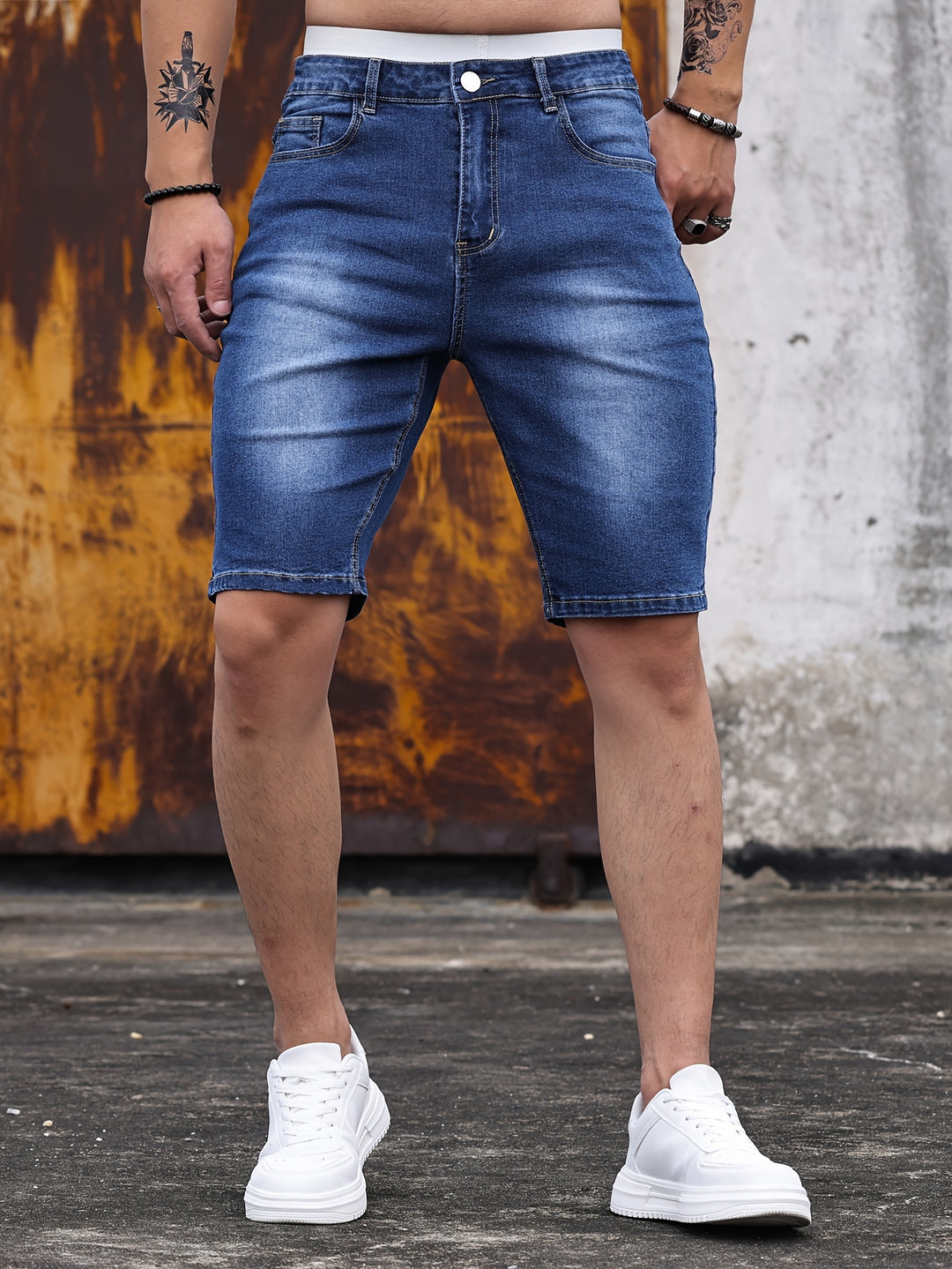 Herren Jeansshorts | Slim Fit | Klassischer Stil | Sommer