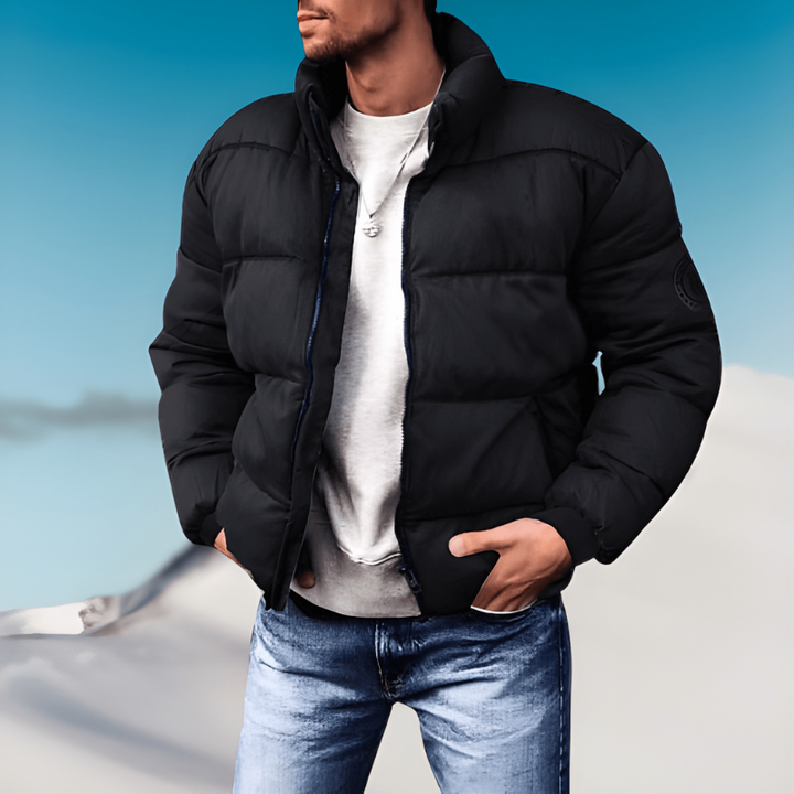 Winterjacke Herren | Jacke Herren Stehkragen | Dick Gefüttert Casual