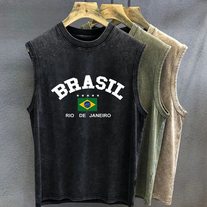 Herren Tanktop | Vintage | Ärmellos | Sommer