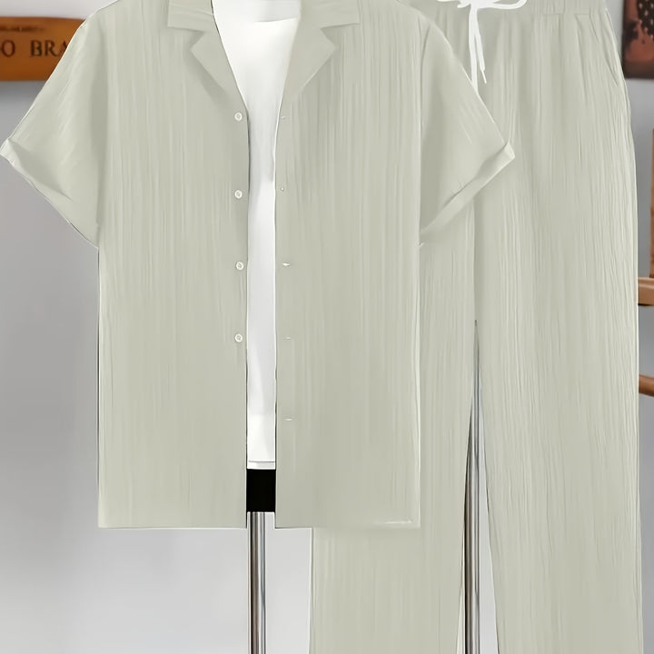 Herren Set | Lockerer Schnitt | Strukturdesign | Sommer