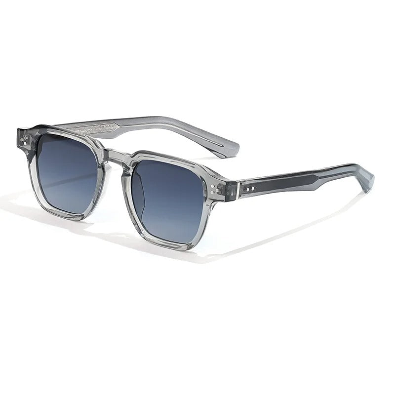 Herren Sonnenbrille | Transparentes Gestell | Verlaufsgläser | Sommer