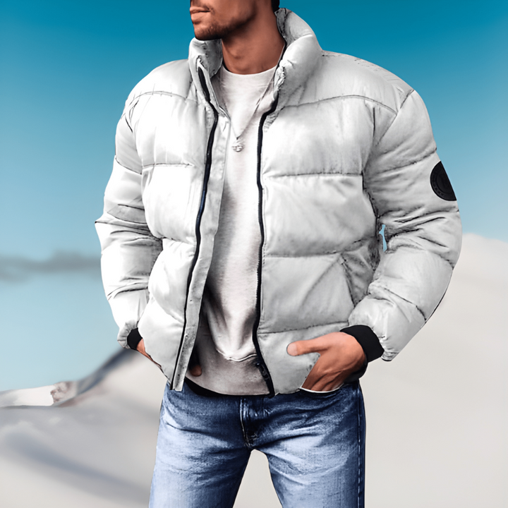 Winterjacke Herren | Jacke Herren Stehkragen | Dick Gefüttert Casual