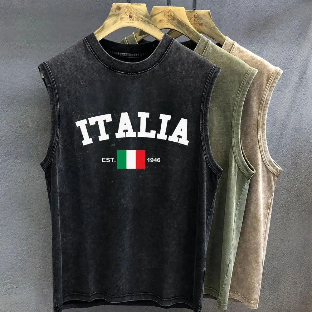 Herren Tanktop | Vintage | Ärmellos | Sommer