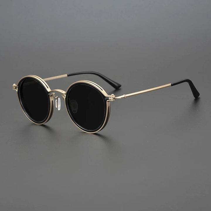 Herren Sonnenbrille | Retro | Rundes Design | Sommer
