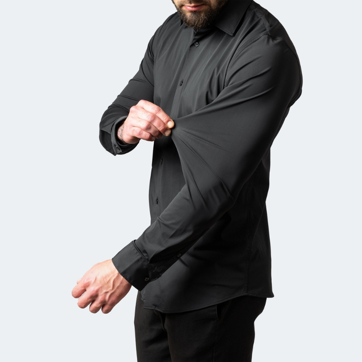 Herren Hemd | Knitterfreies Stretch Design | Modernes Herren Kleider