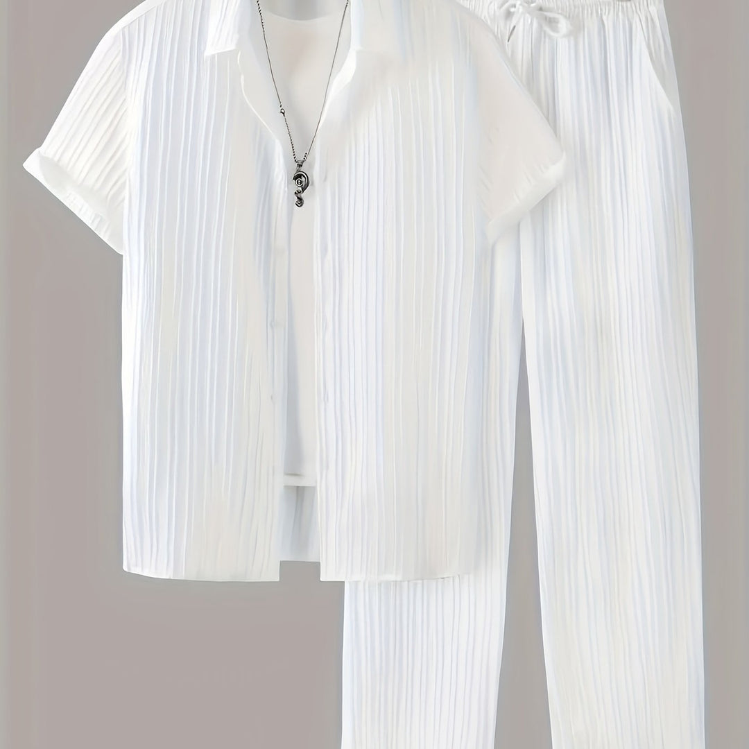 Herren Set | Lockerer Schnitt | Strukturdesign | Sommer