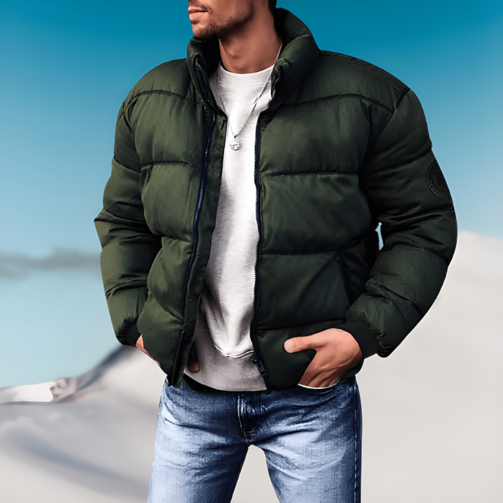 Winterjacke Herren | Jacke Herren Stehkragen | Dick Gefüttert Casual
