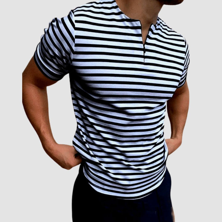 Herren T-Shirt | Streifen Design | Kurzarm Stil | Sommer