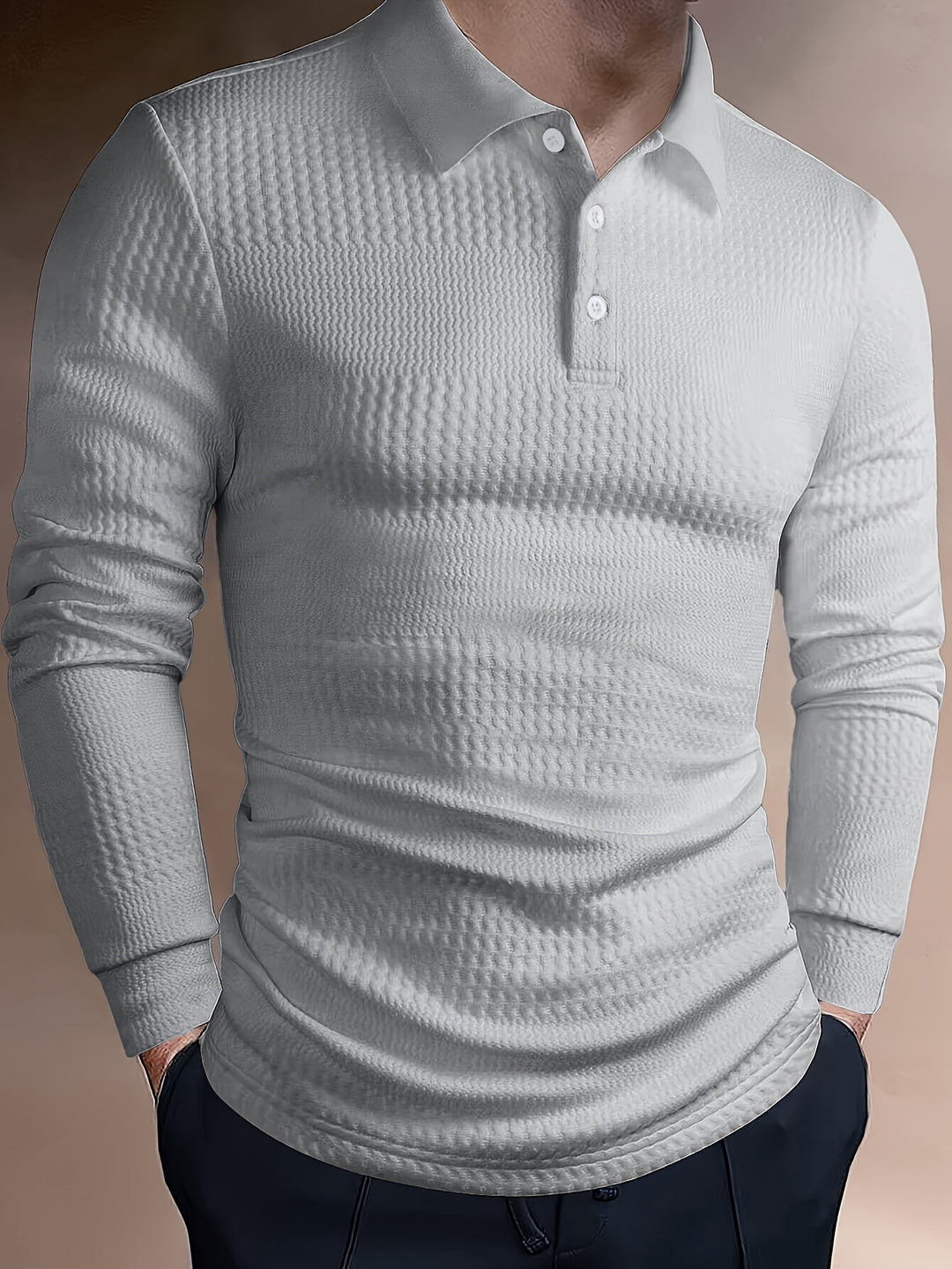 Herren Poloshirt | Strukturdesign | Slim Fit | Sommer