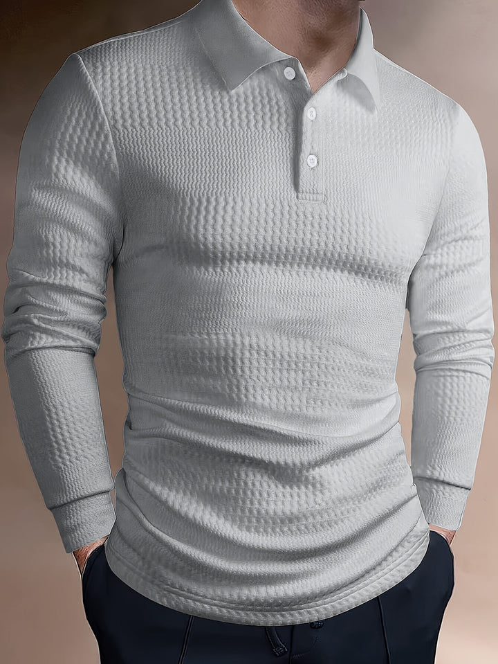 Herren Poloshirt | Strukturdesign | Slim Fit | Sommer