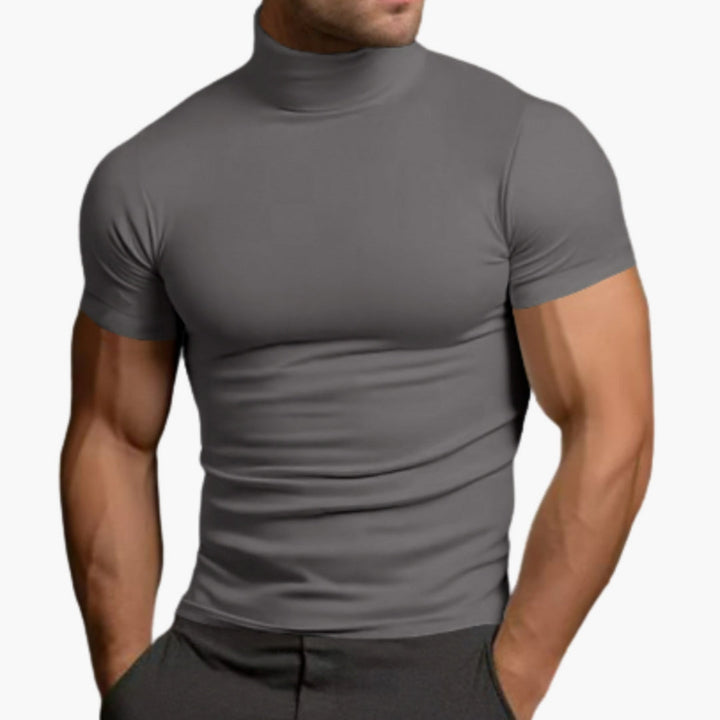 Herren T-Shirt | Slim Fit | Rollkragen | Sommer