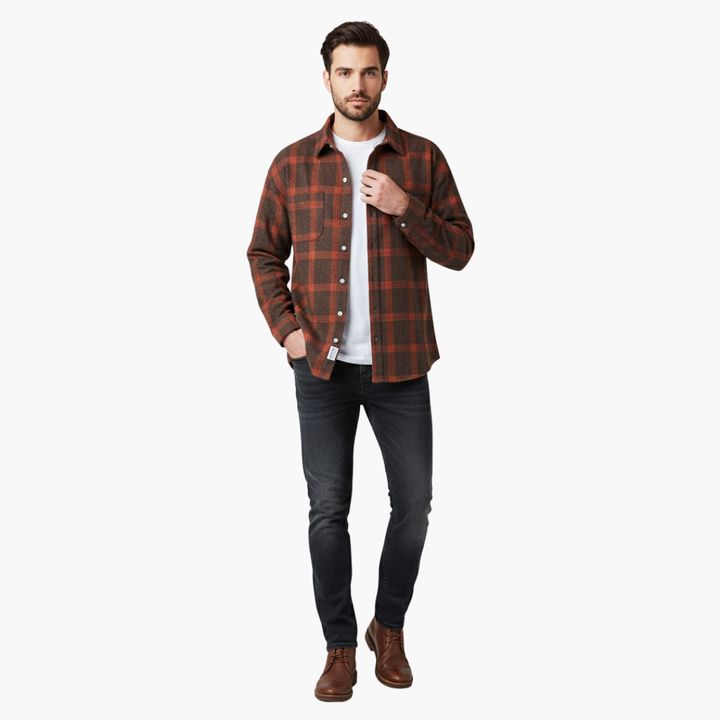 Hemd Herren | Kariert Lässig Stil | Kleider Rustikal Modern