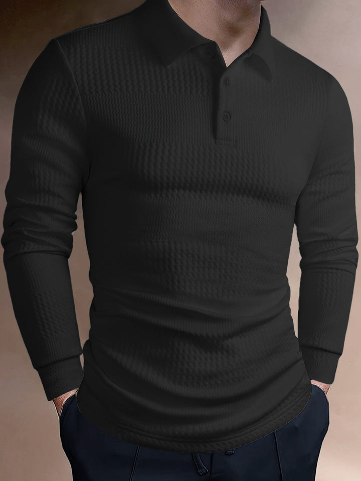 Herren Poloshirt | Strukturdesign | Slim Fit | Sommer