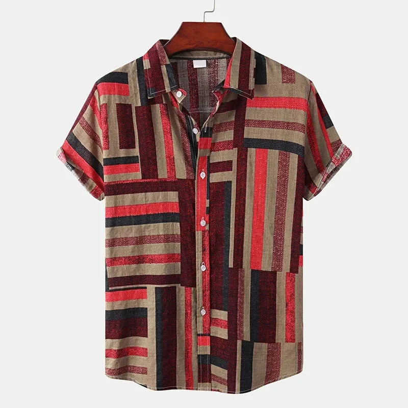 Herren Shirt | Grafikmuster | Kurzarm | Sommer