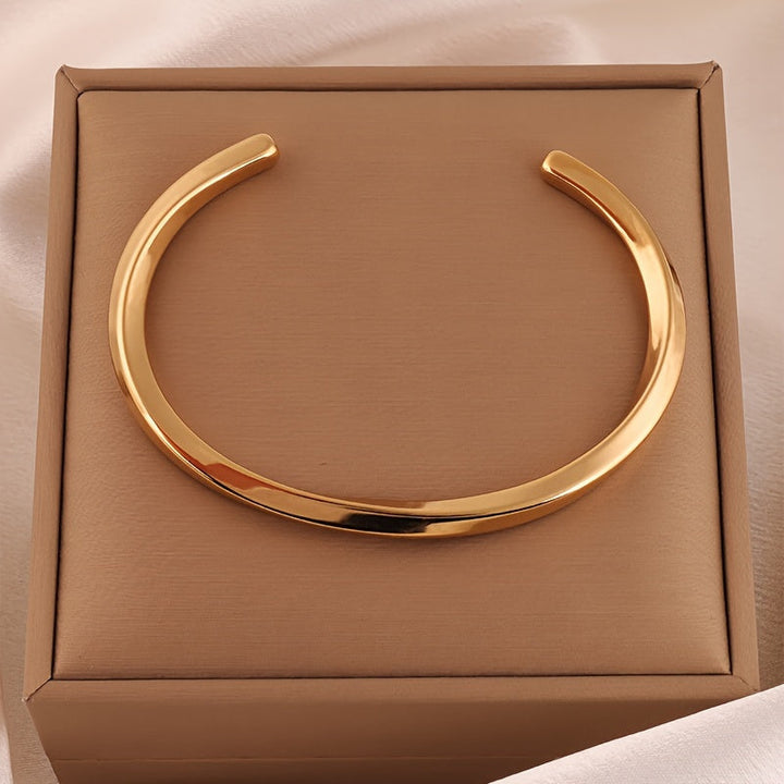 Herren Armreif | Minimal Curve | Offen Design | Alltag Edge